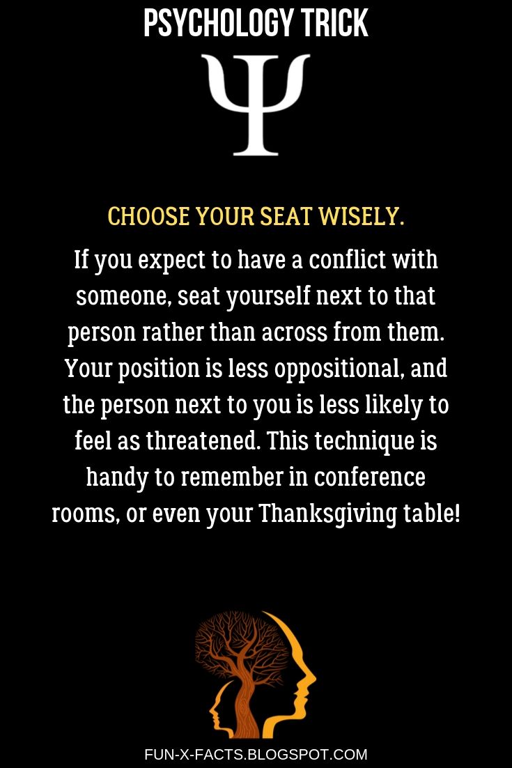 Choose your seat wisely - Best Psychology Tricks