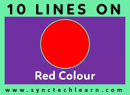 10 lines on My Favourite color Red in English