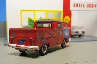 GreenLight Ron Jon Surf Shop 1968 Volkswagen Type 2 T2 Double Cab Pickup