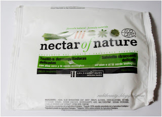 Reseña review toallitas desmaquillantes nectar of nature Carrefour