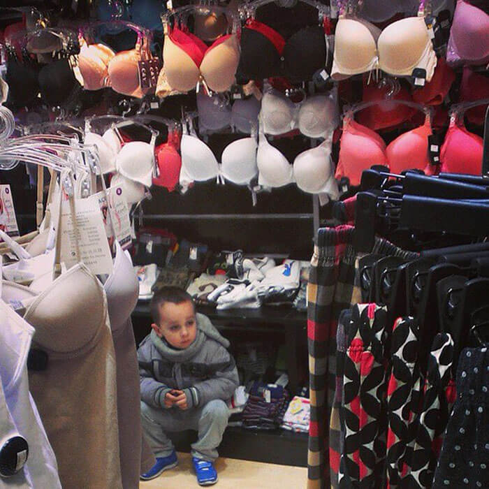 50 Hilarious Pictures Of 'Miserable Men' Waiting While Their Wives Were Shopping