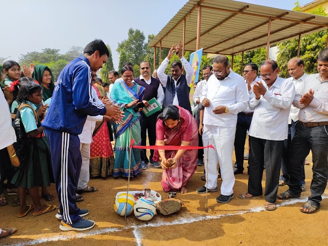 शाहीन हकीम यांच्या हस्ते शालेय वार्षिक क्रीडा महोत्सव व नेताजी सुभाषचंद्र बोस जयंती कार्यक्रमाचे उद्घाटन