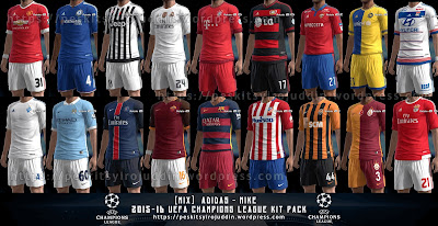 [Mix] Adidas – Nike UEFA Champions League Kitpack 2015