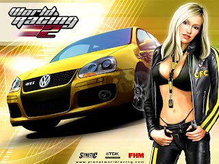 Hot girl and car wallpaper