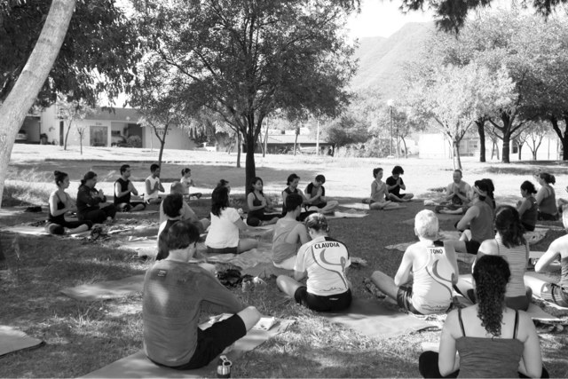 sukhino yoga en el parque monterrey