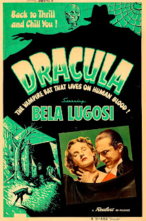 DRACULA. Poster de serigrafía reposición 1951: 100 x 150 cms. Estados Unidos. DRÁCULA. Dracula. 1931. Estados Unidos. Dirección: Tod Browning. Reparto: Bela Lugosi, Helen Chandler, David Manners, Dwight Frye, Edward Van Sloan, Herbert Bunston, Frances Dade, Joan Standing, Charles K. Gerrard, Carla Laemmle.