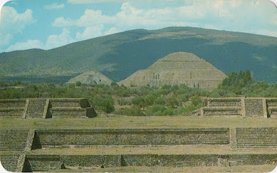 México, Teotihuacán, postal