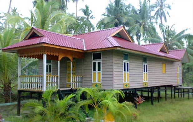 Rumah Adat Kepulauan Riau Belah Bubung Gambar dan 