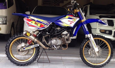 Gambar modifikasi motor trail bebek yamaha vega