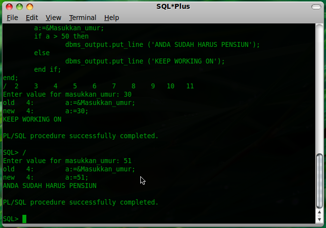 dbms_output. dbms_output.put_line (#39;ANDA