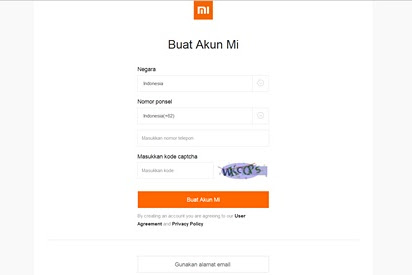 Cara Membuat Akun Mi dan Mi Cloud di HP Xiaomi