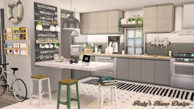 Cocina de una casa de los sims 4