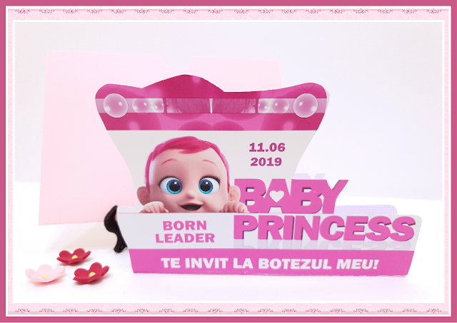 invitatii botez Baby Princess