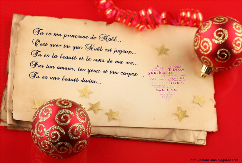 Messages romantique pour souhaiter un joyeux Noel