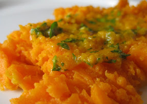Roasted Yams with Moroccan-Spiced Compound Butter