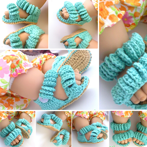 Baby Crochet Sandals - Free Pattern 
