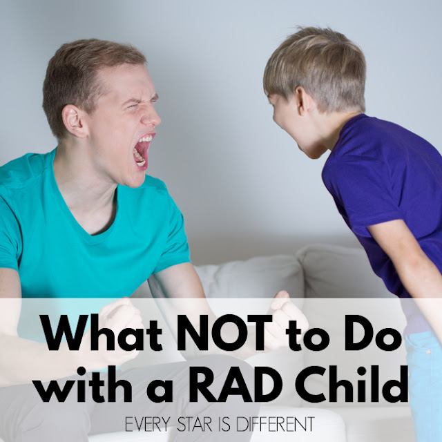 What Not to Do with a Child with Reactive Attachment Disorder