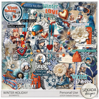 Digital Scrapbooking  Collection Winter Holiday by Sekada Designs