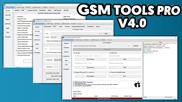 Gsm Tools Pro v4.0 All Android Models Frp,Mi,Flash,icloud,Spd,Mtk,Qualcomm