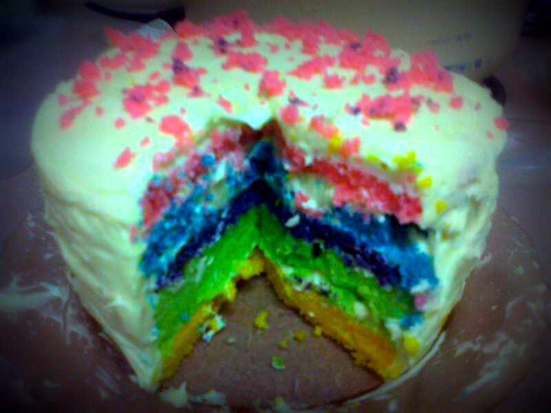 Tak-de-idea: Resepi Rainbow Cake