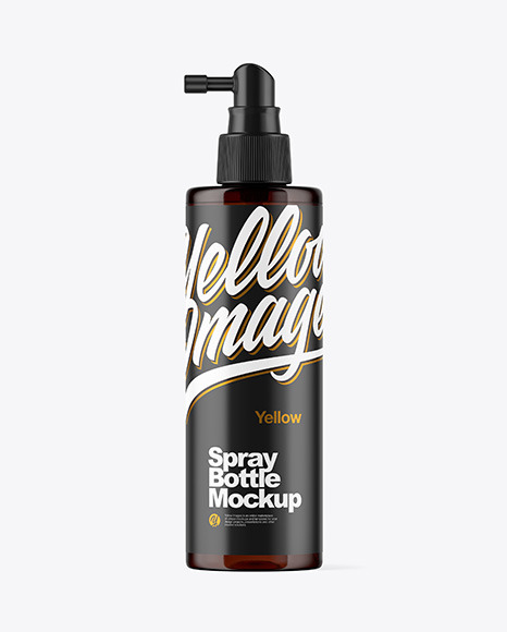 Download Amber Spray Bottle Mockup