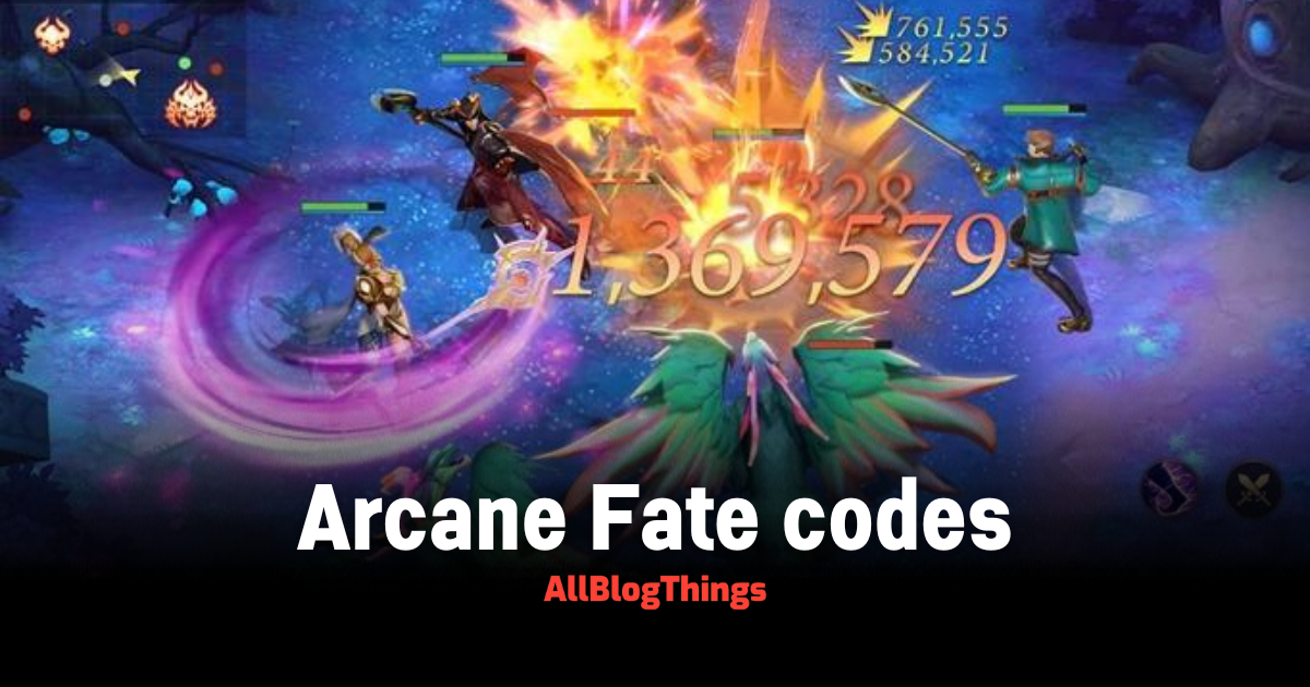 Arcane Fate codes