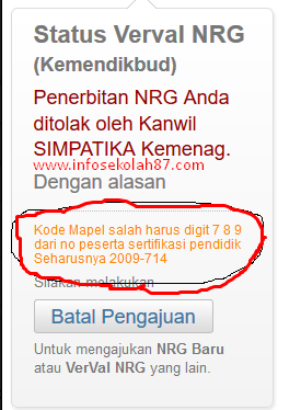 Penjelasan dan Solusi Resmi Admin Simpatika Pusat Terkait NRG di Tolak Kanwil