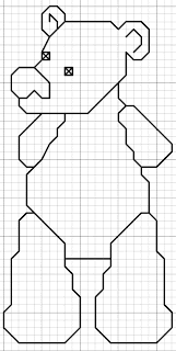 free blackwork bear pattern