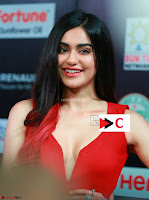 Adah Sharma in Red Deep Neck Spicy Gown ~  Exclusive 22.jpg