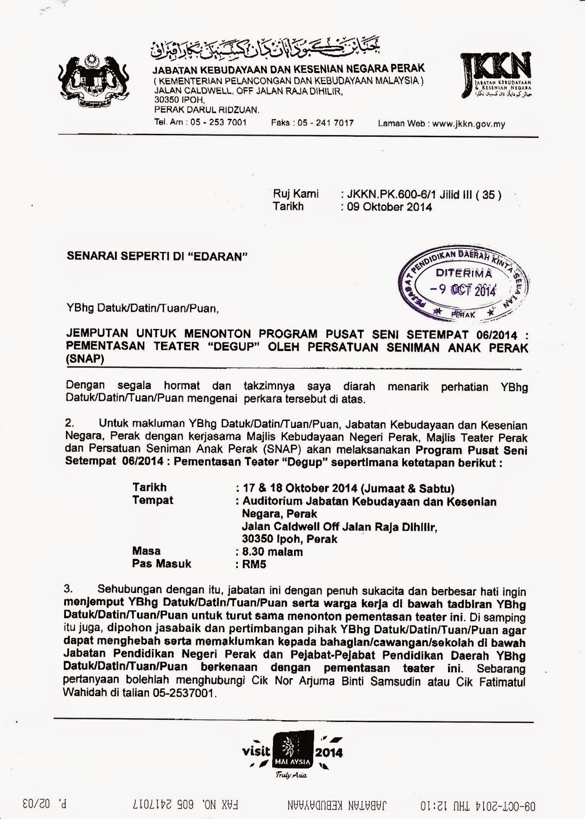 Info PPD Kinta Selatan: 10.10.2014: Jemputan Karnival ...