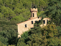 Torrella i façana de migdia del Castell de Fluvià
