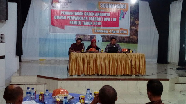 KPU Selayar Gelar Sosialisasi, Pendaftaran Calon DPD RI