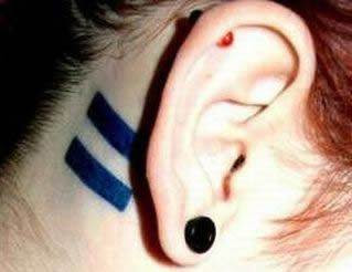 tattoos behind ear