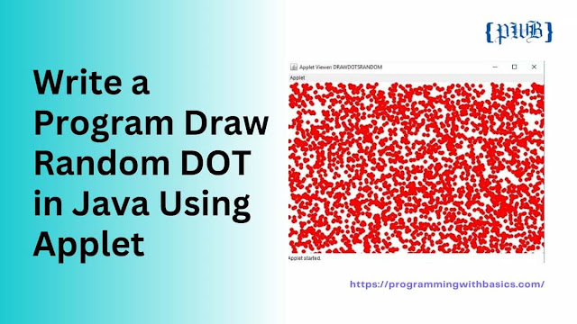 Program Draw Random DOT in Java Using Applet