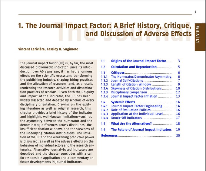 The Journal Impact Factor: A Brief History, Critique, and Discussion of Adverse Effects