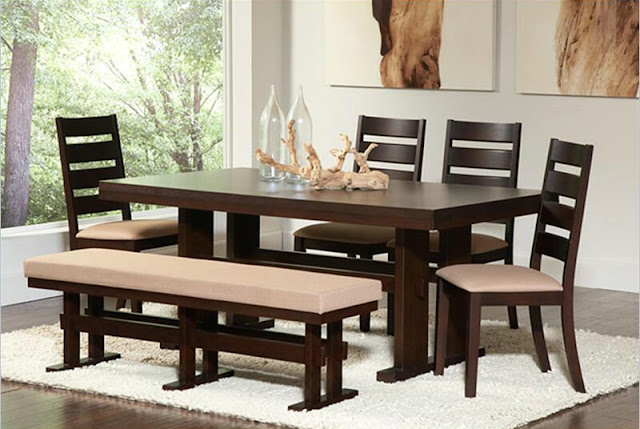 dining room tables with bench seats