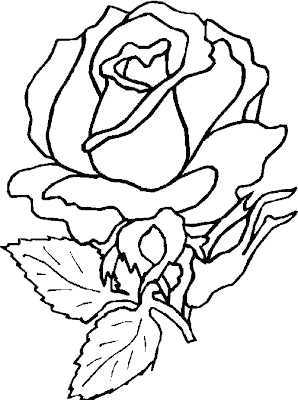 Flower Coloring Sheets on Rose Flower Coloring Page Pictures For Kids   Coloring Pics