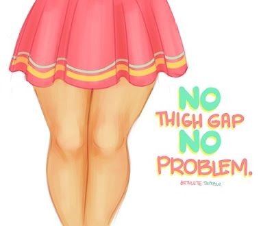 Our bodies were all built a little differently. Not having a thigh gap doesn't mean you aren't beautiful, so let's stop pretending it does.