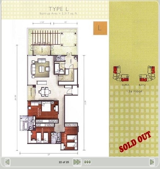 Buy Sell Rent Condominiums: Saujana Residency Floor Plans