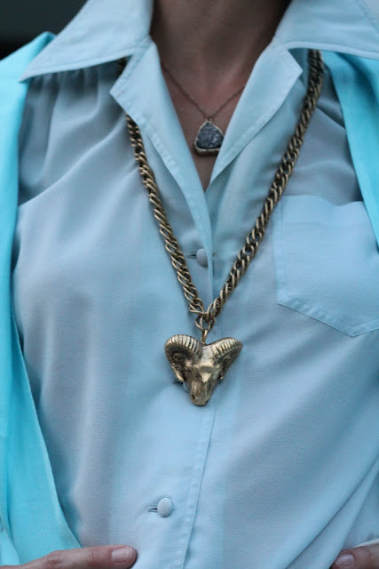 Melvin Ram Jewelry, the Queen City Style, Cole Haan Air Mirella Sandals, Gap Skirt, Great-Grandmother's Blouse, Wrap from Belk, H&M Scarf