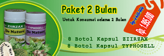 paket obat kanker 2 bulan 8 botol ziirzax ekstrak daun sirsak dan 8 botol typhogell ekstrak keladi tikus paket pengobatan kanker untuk satu minggu dari de nature indonesia