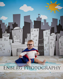 Superman baby with cape and superman underwear costume