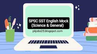 SPSC SST English Online Mock Test