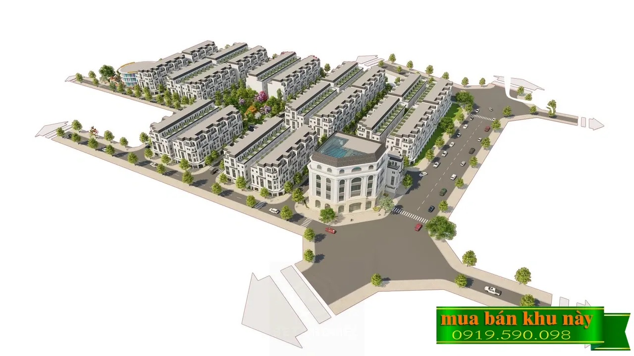Phối cảnh tổng thể dự án Green Oasis Cổ Bi