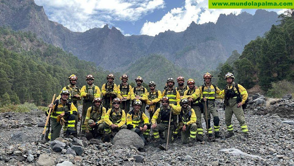 La UME y Brif Tineo regresan a sus bases tras la estabilización del incendio en Puntagorda, La Palma