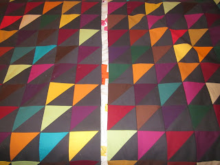 Triangle fall quilt