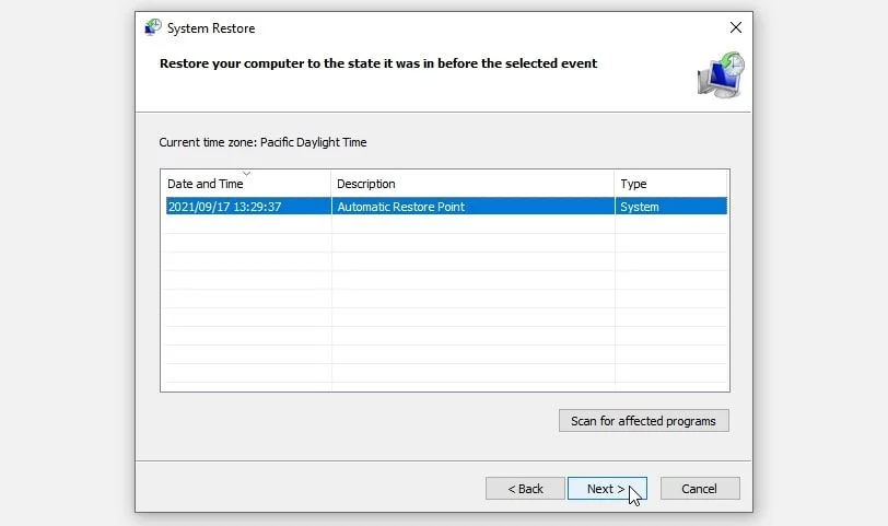 How To Fix System Restore Error on Windows