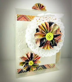 SRM Stickers Blog - Thank You Box by Michelle - #card #doilies #thank you #clear box