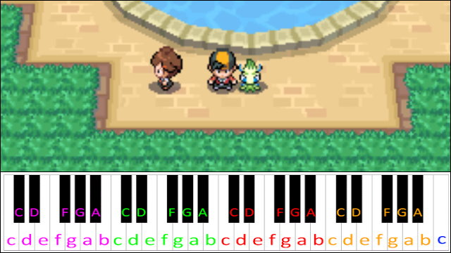National Park (Pokemon G/S/HG/SS) Piano / Keyboard Easy Letter Notes for Beginners