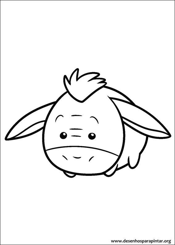 Coloring pages for kids free images: Disney Tsum Tsum free coloring